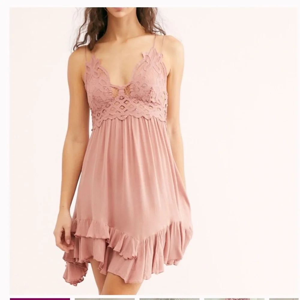 NWT Free People Adella Dress in Rose Size S and M - Picture 5 of 13